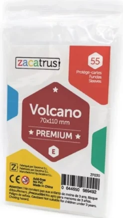 70x110mm - Lot de 55 protège-cartes Volcano Premium - Zacatrus