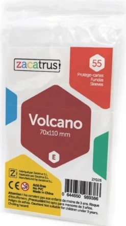 70x110mm - Lot de 55 protège-cartes Volcano - Zacatrus