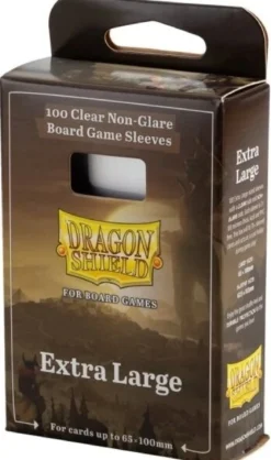 65x100mm - 100 Protège-cartes Extra Large Clear/Non-Glare - Dragon Shield