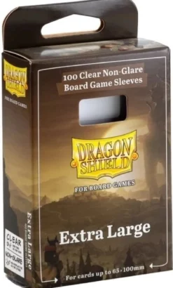 65x100mm - 100 Protège-cartes Extra Large Clear/Non-Glare - Dragon Shield