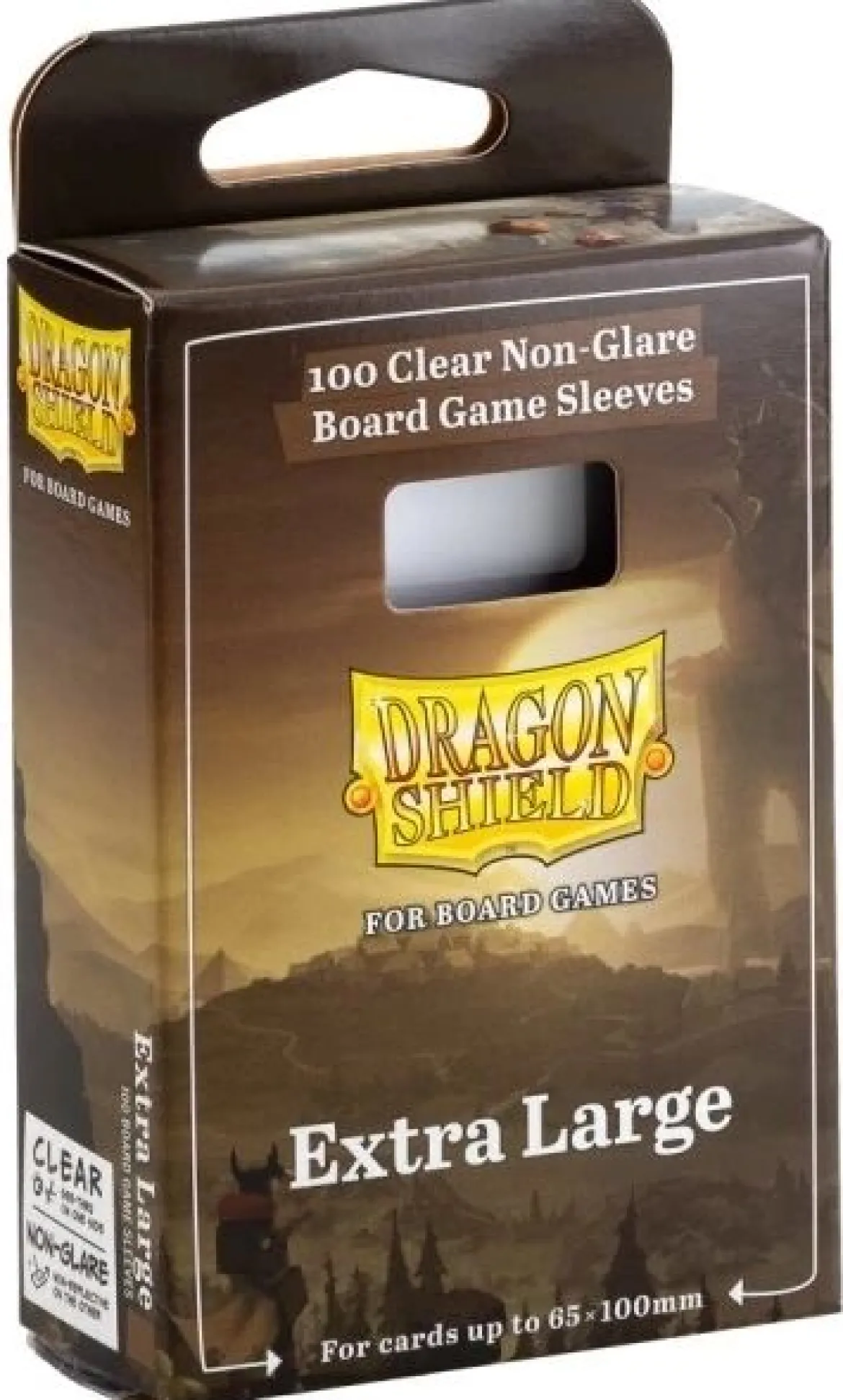 65x100mm - 100 Protège-cartes Extra Large Clear/Non-Glare - Dragon Shield