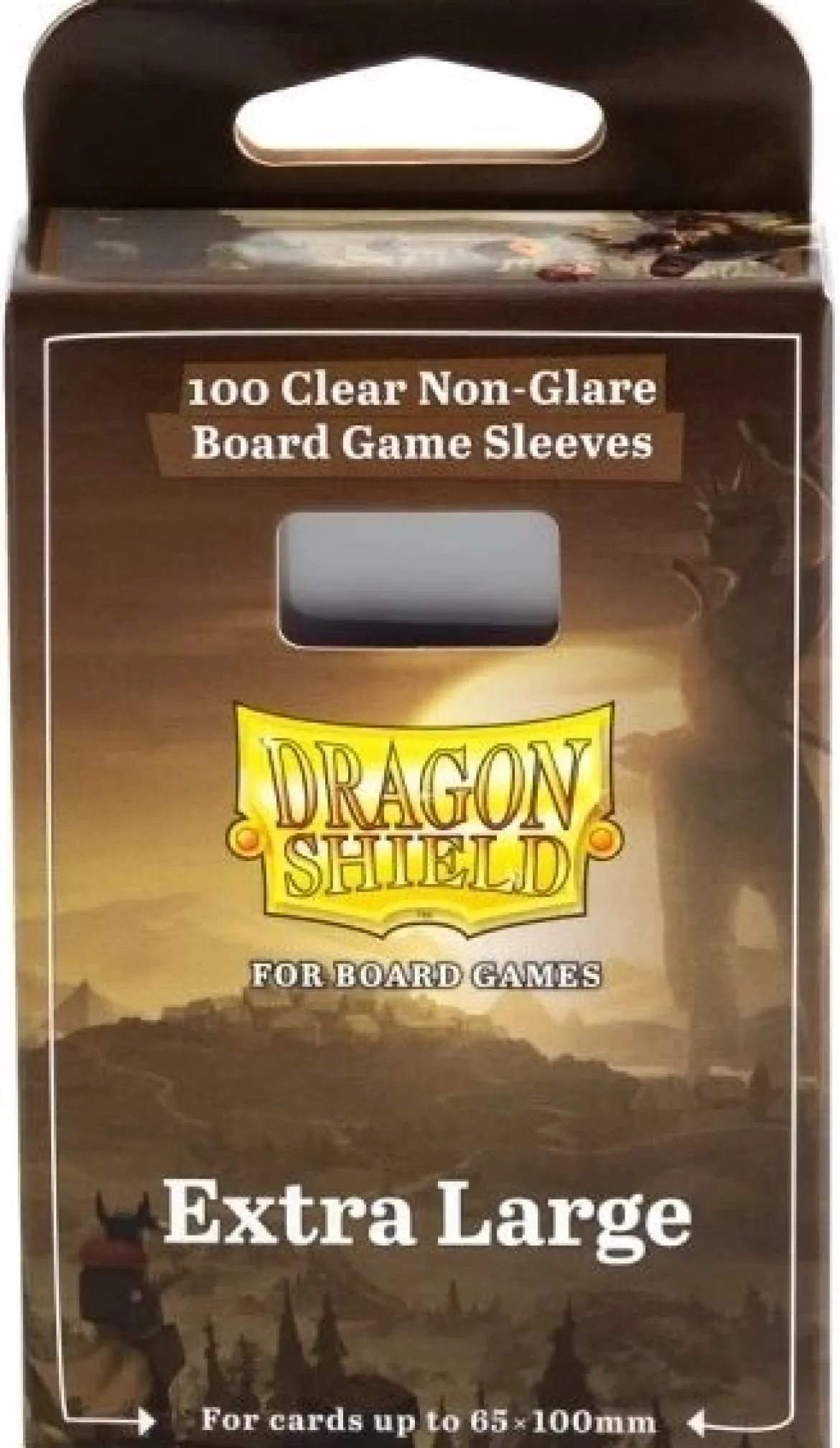 65x100mm - 100 Protège-cartes Extra Large Clear/Non-Glare - Dragon Shield