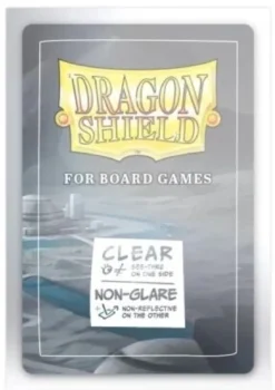 45x68mm - 100 Protège-cartes Small Mini-Euro Clear/Non-Glare - Dragon Shield