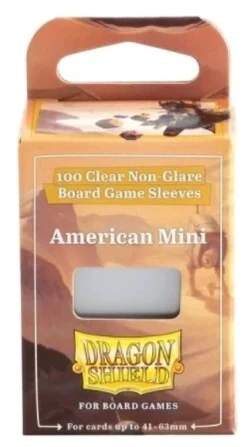 41x63mm - 100 Protège-cartes Small - Mini USA Clear/Non-Glare - Dragon Shield