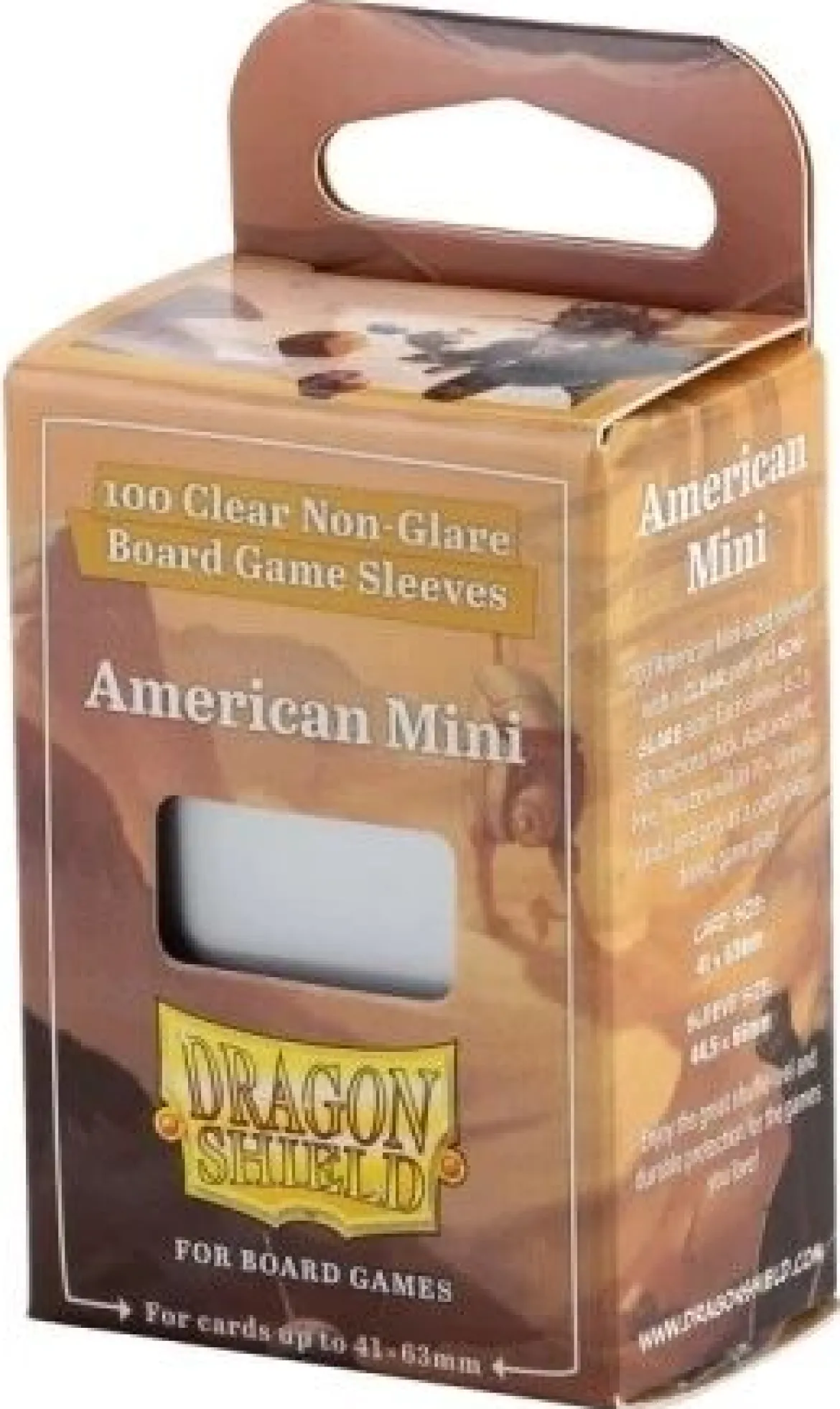 41x63mm - 100 Protège-cartes Small - Mini USA Clear/Non-Glare - Dragon Shield