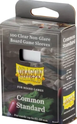 63x88mm - 100 Protège-cartes Standard Clear/Non-Glare - Dragon Shield