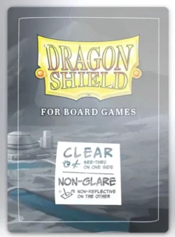 63x88mm - 100 Protège-cartes Standard Clear/Non-Glare - Dragon Shield