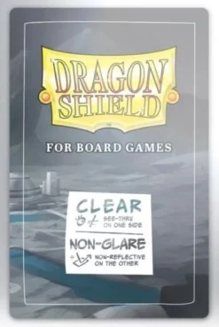 59x92mm - 100 Protège-cartes Standard Euro Clear/Non-Glare - Dragon Shield