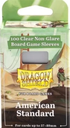 57x89mm - 100 Protège-cartes Standard USA Clear/Non-Glare - Dragon Shield