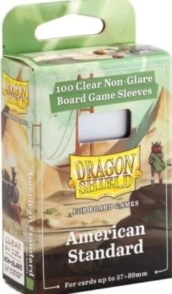 57x89mm - 100 Protège-cartes Standard USA Clear/Non-Glare - Dragon Shield